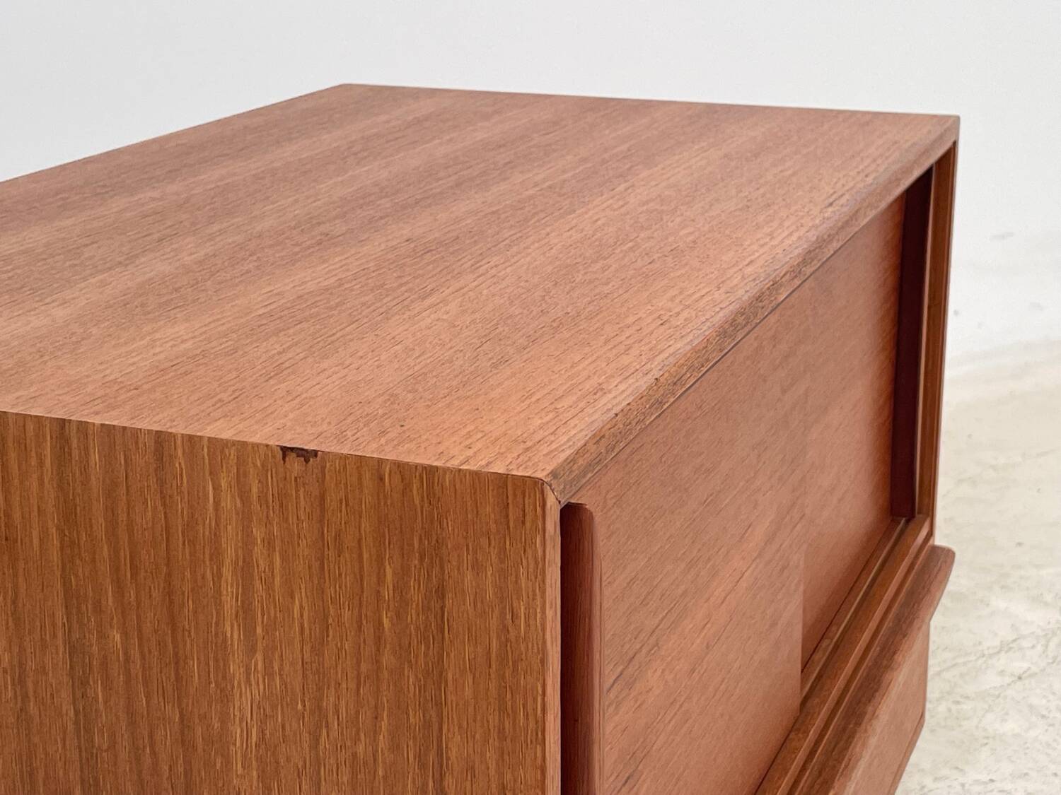 Teak bedside table/chest of drawers, 1960s