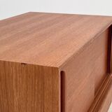 Teak bedside table/chest of drawers, 1960s