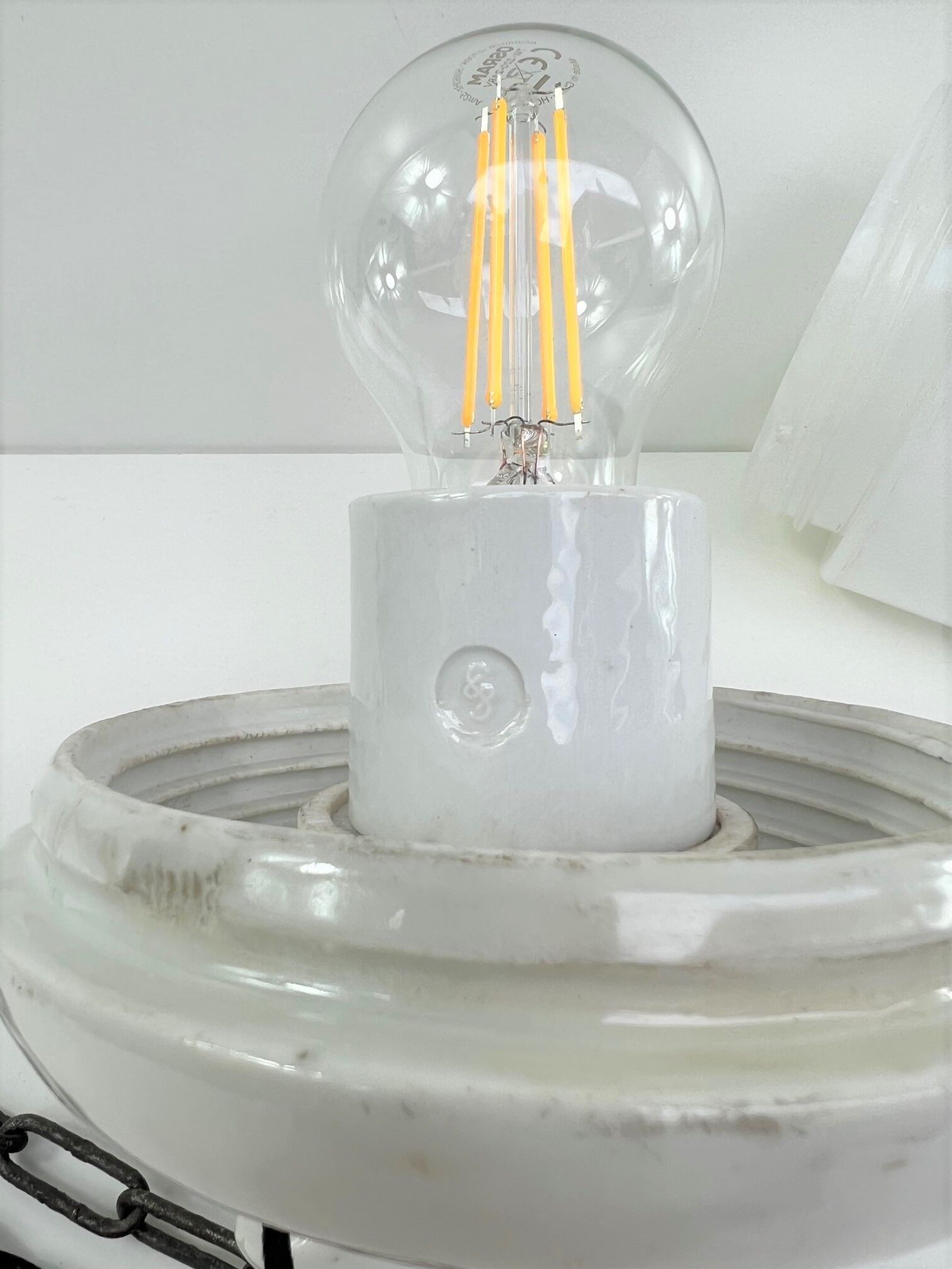 Opaline hanging height 31 cm diameter 14 cm general electric