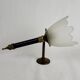 Flambeau Wall Lamp Glass & Brass 1950s