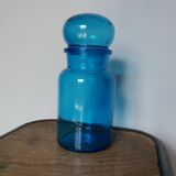 apothecary bottle blue glass jar