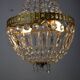 vintage glass stamped hot air balloon chandelier