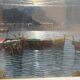 Seascape, oil on canvas, late 20th century