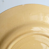 4 old flowered iron earth dessert plates