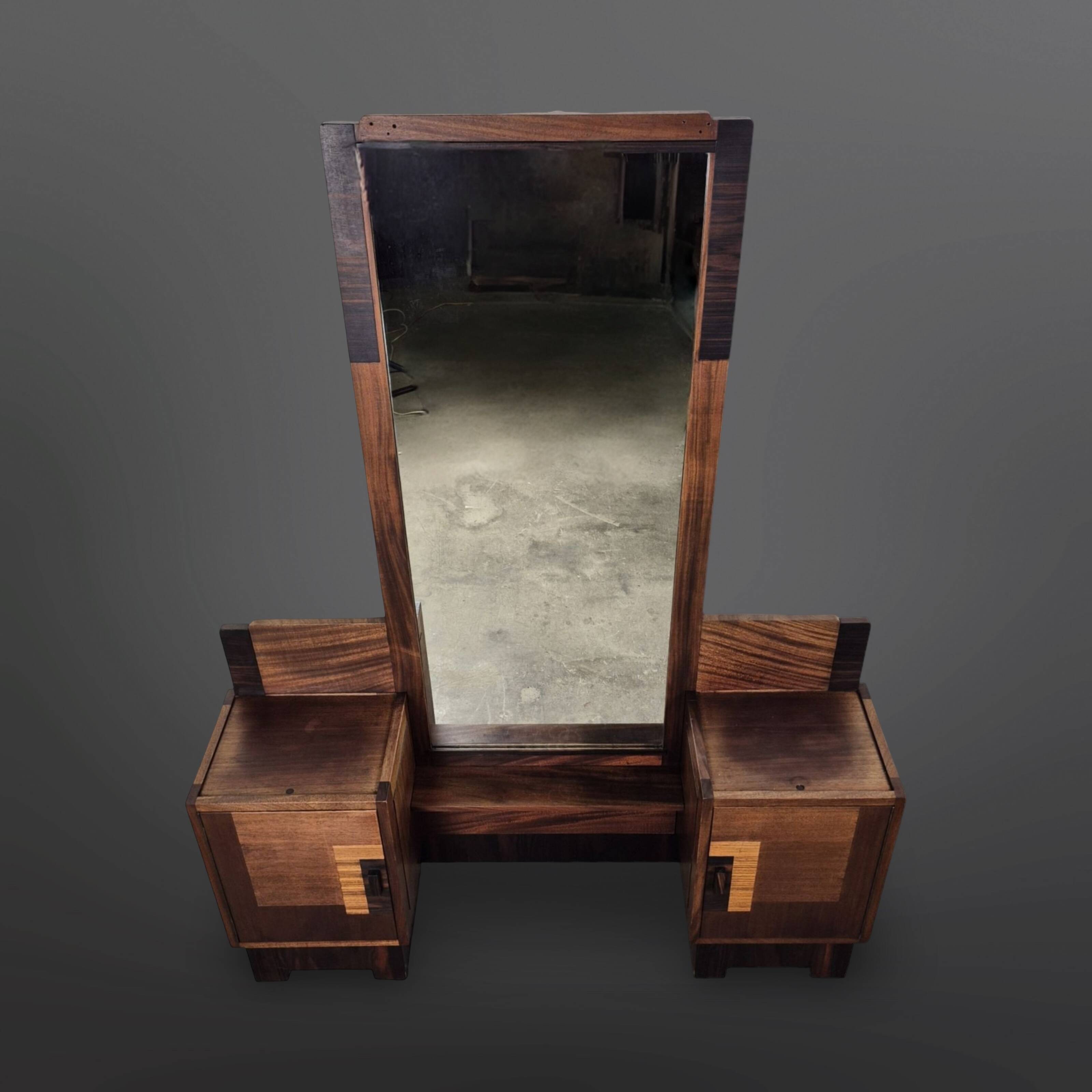 Amsterdam school vanity by 't Woonhuys Amsterdam, Netherlands 1920s