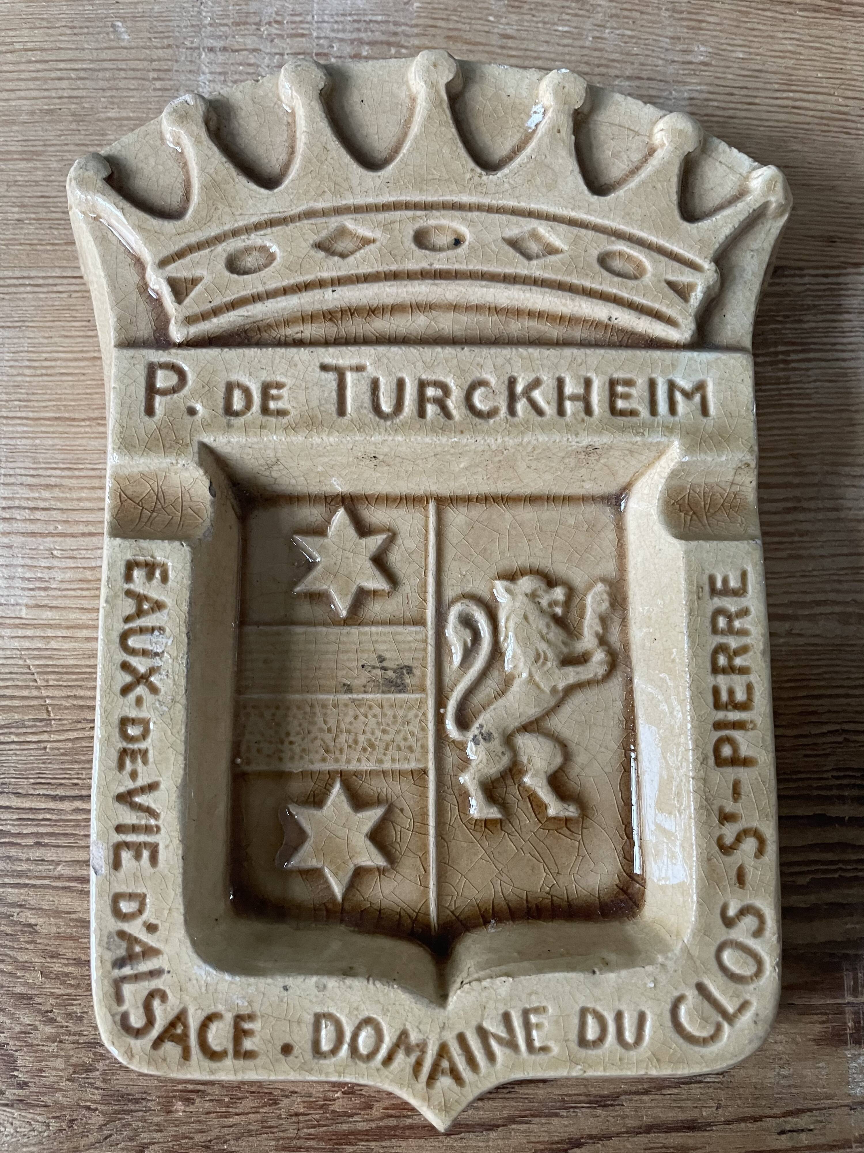 Vintage advertising ashtray