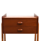 1950s Danish Teak and Oak Side Table / Chest of Drawers