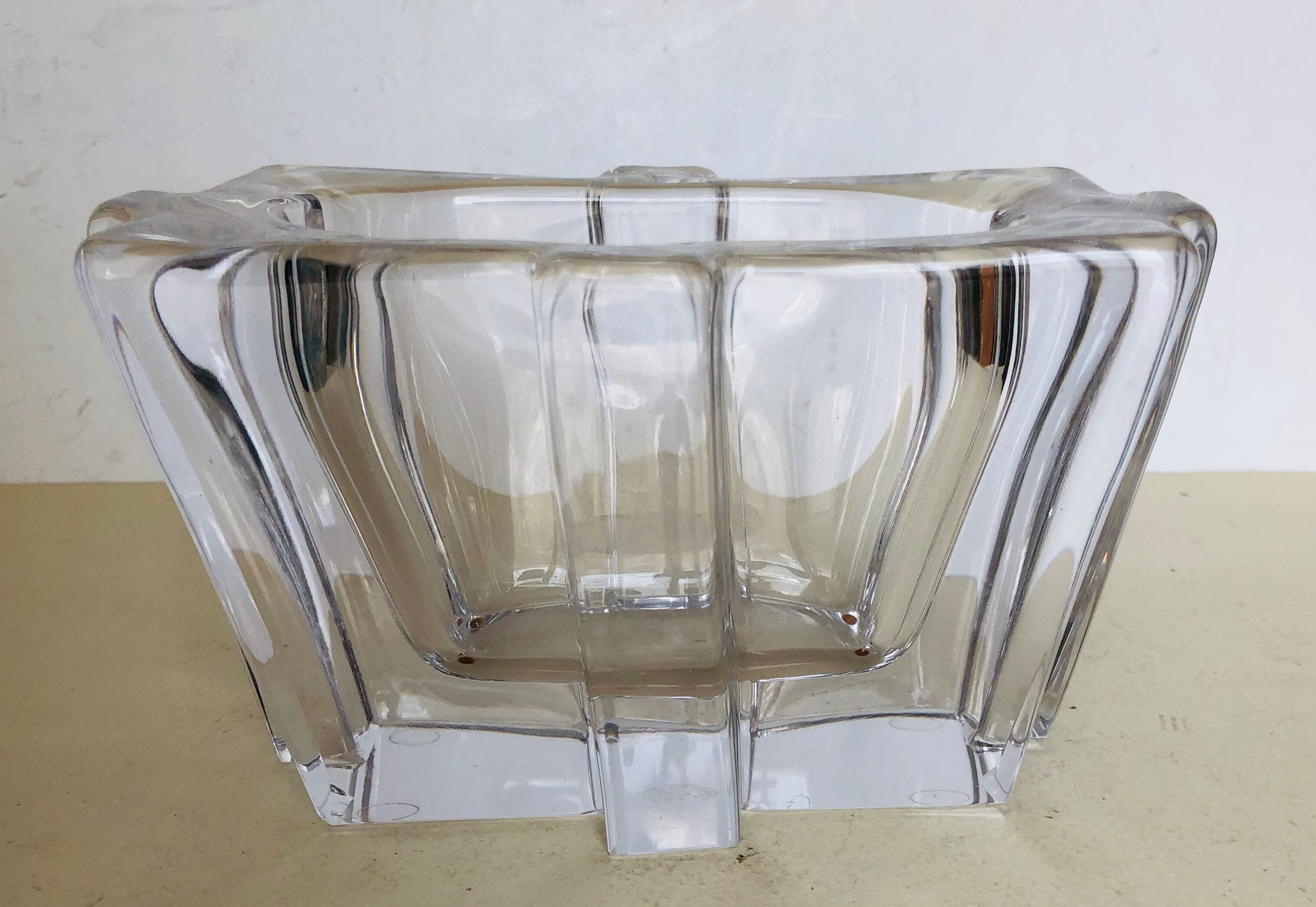 Rectangular Bayel crystal vase