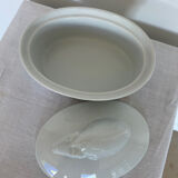 Vintage zoomorphic porcelain box pig or wild boar
