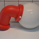 Danish wall light design indus red pipe