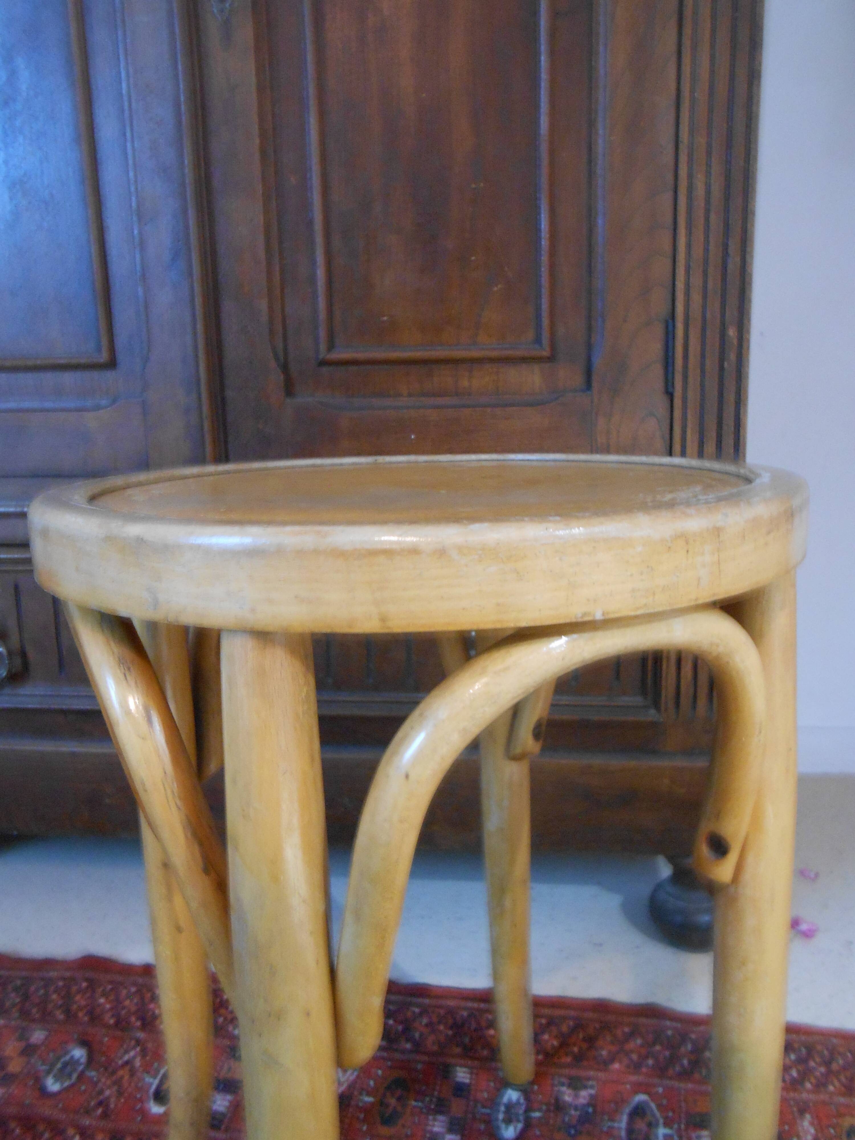 Bauman style stool numbered