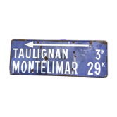 Vintage directional sign