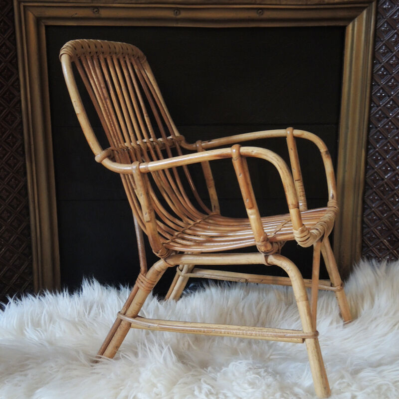 Children's rattan armchair