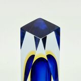 Mid Century Sommerso Murano Glass Vase By F. Poli For A. Mandruzzato, 1970s