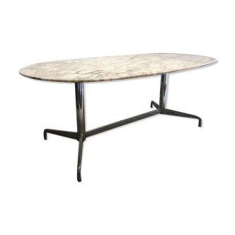 Oval marble table 190 cm