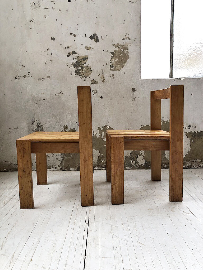 Duo de chaises pin