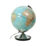 Lampe globe terrestre imprimé en Italie par GDP, 1967