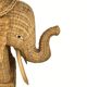 Rattan bamboo wicker elephant pedestal or side table, 1970s