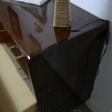 Walnut lace-up vintage chest of drawers