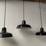 Enameled sheet metal lamps