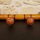 Wooden wall-mounted coat rack with 4 hooks