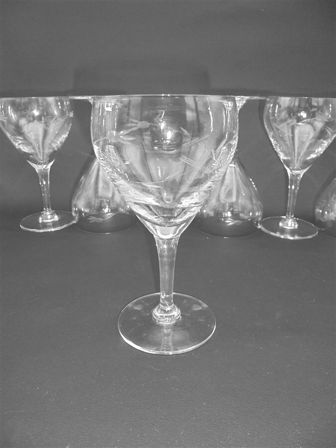 Série de 6 verres à pied