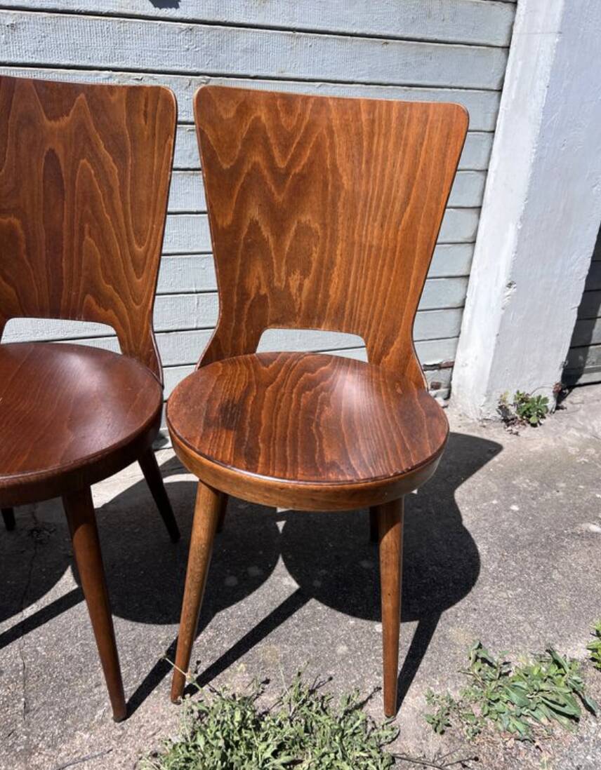 (Suite) 4 Bistro chairs Baumann (model Dove)
