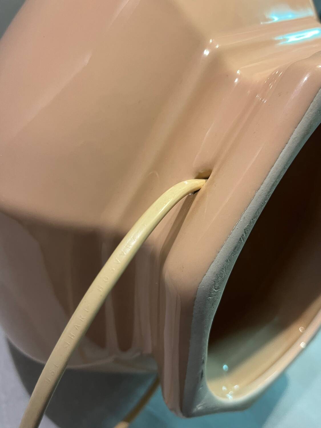 Pale pink ceramic lamp base