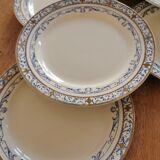 Set of 6 Plate in White Earthenware