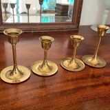 Set of vintage Scandinavian candlesticks