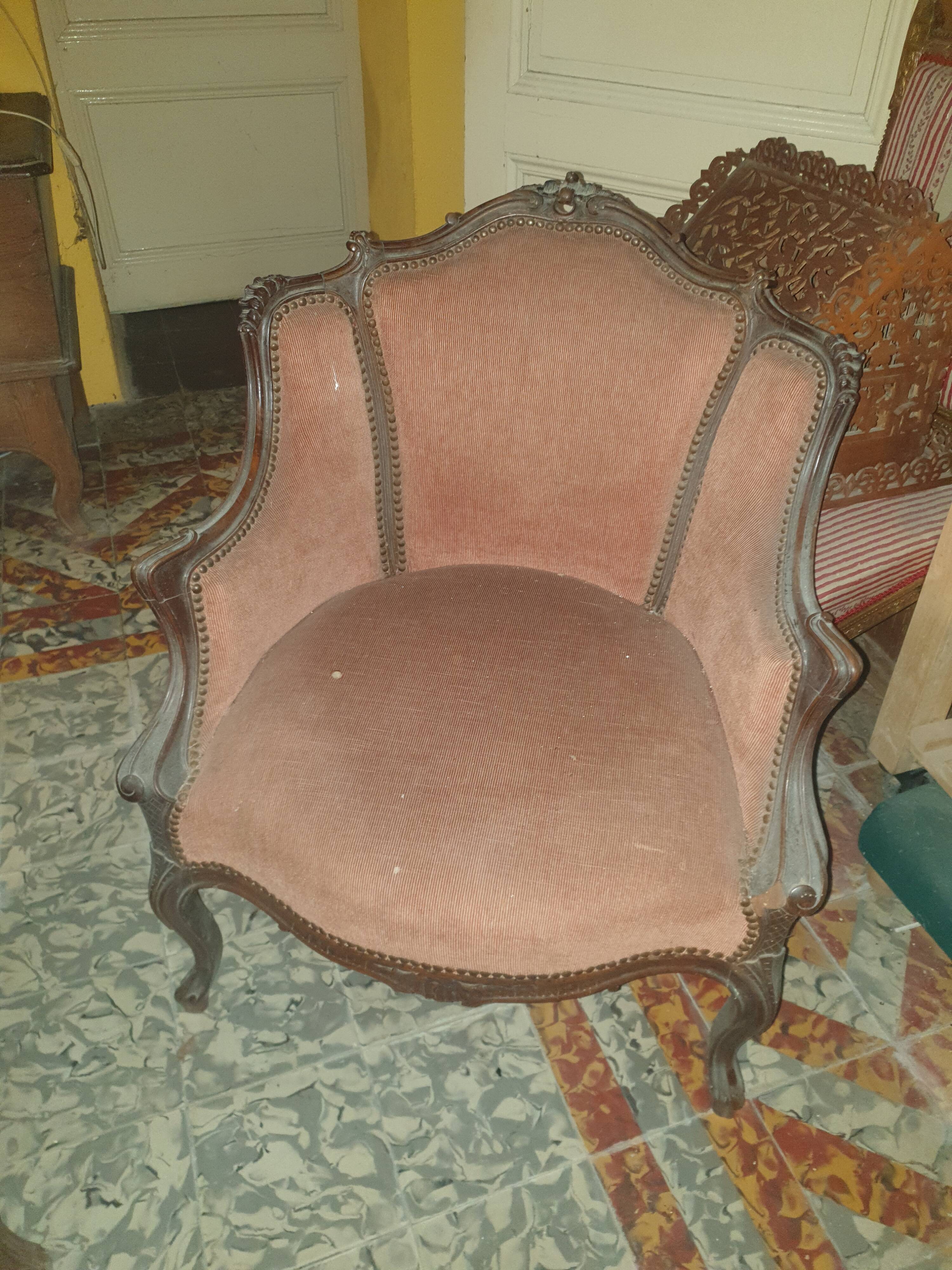 Louis XV bergère armchair