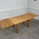 Table vintage 1975 en bois de pin