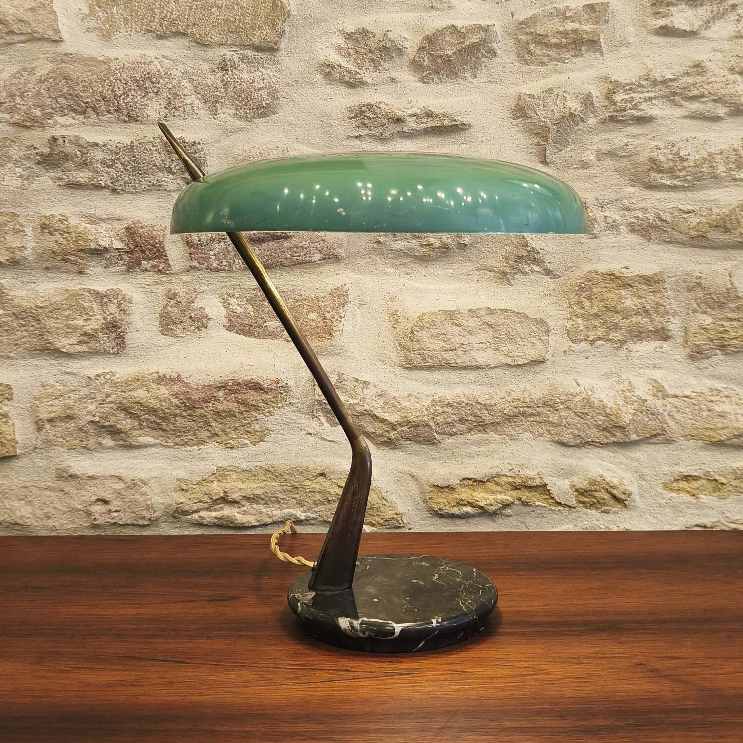 Lampe à poser design Oscar Torlasco, Lumen Milano, 1950