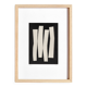 Abstract painting on paper signed eawy