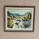 Original Swedish Oil on Panel – “Landscape With Water” by B. Lundqvist – Vintage & Framed – 56 × 48 cm (22" × 18.8")