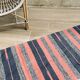 VINTAGE 80s Cotton Kilim RUG