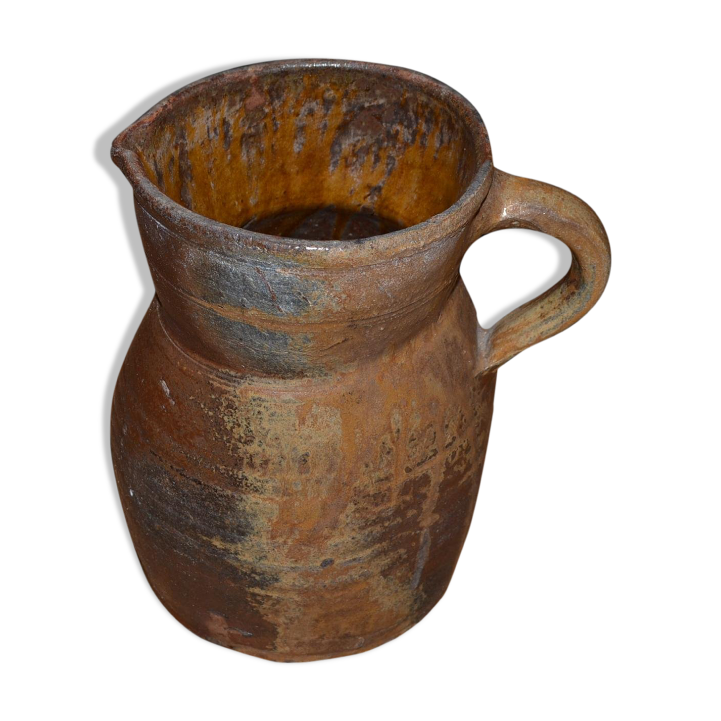 Pitcher in glazed stoneware, Saint Amand en Puisaye, XIX century