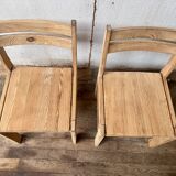 Pair of vintage dlg charlotte perriand Illmari tapiovaara chairs