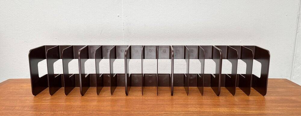 Mid-century Swedish space age magazine and vinyl rack by Sven-Eric Juhlin for Gustavsberg, 1960s, set of 5.