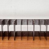 Mid-century Swedish space age magazine and vinyl rack by Sven-Eric Juhlin for Gustavsberg, 1960s, set of 5.