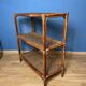 Etagère vintage en rotin naturel