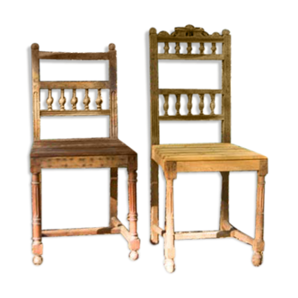 Paire de chaise Henri II
