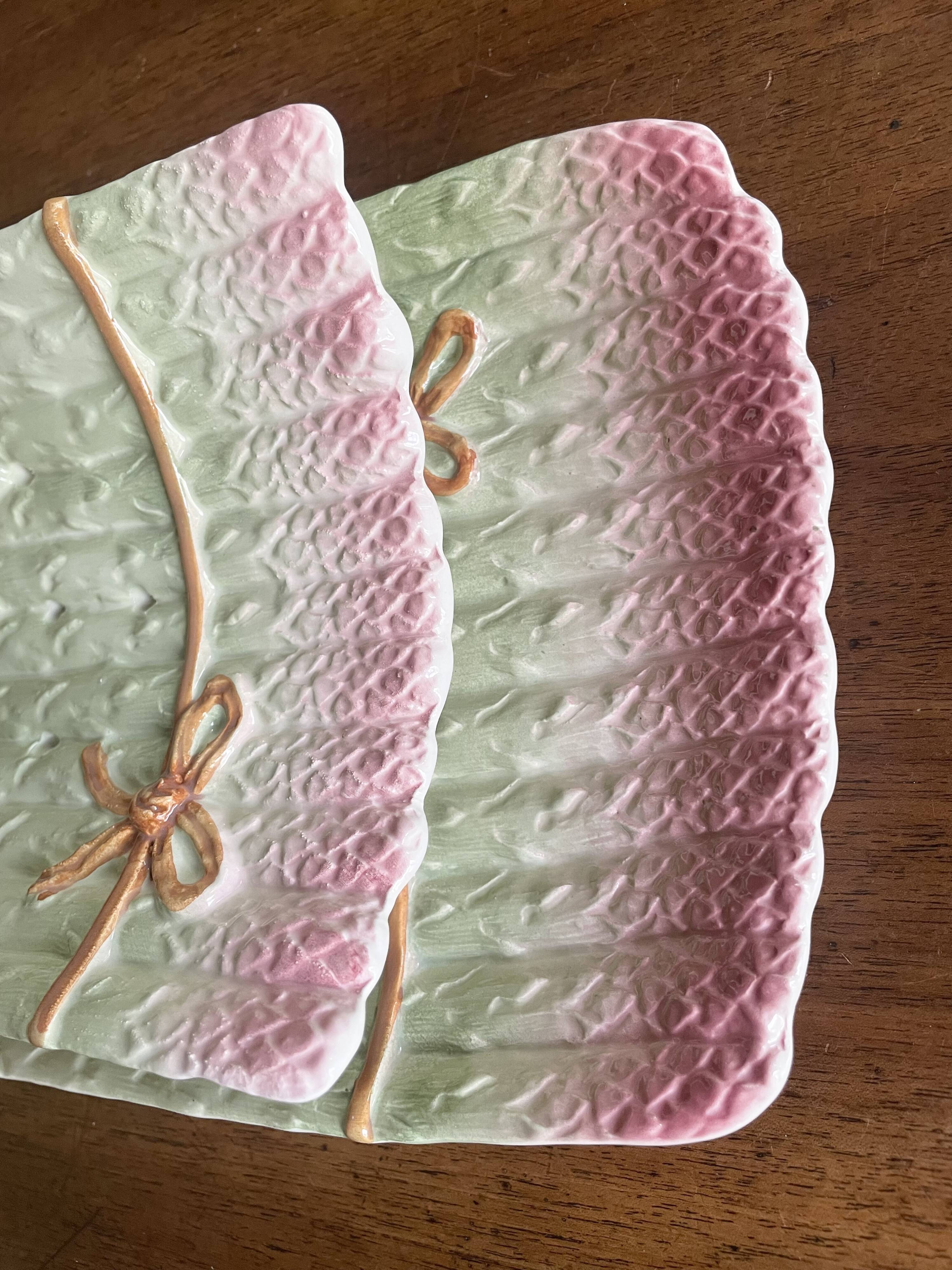 asparagus barbotine serving platters