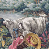 Tapisserie Jacquard de style Aubusson "Berger Galant"