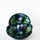 Set of 5 oval deep plates in ceramic from Morvan, 1970.