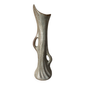 Vase Vallauris gris double anses design