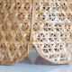 Vintage flower suspension in wicker rattan