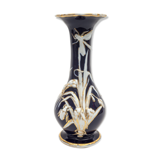 Vase libellule art nouveau