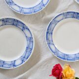 Set of 6 Sarreguemines dessert plates, Rostand pattern