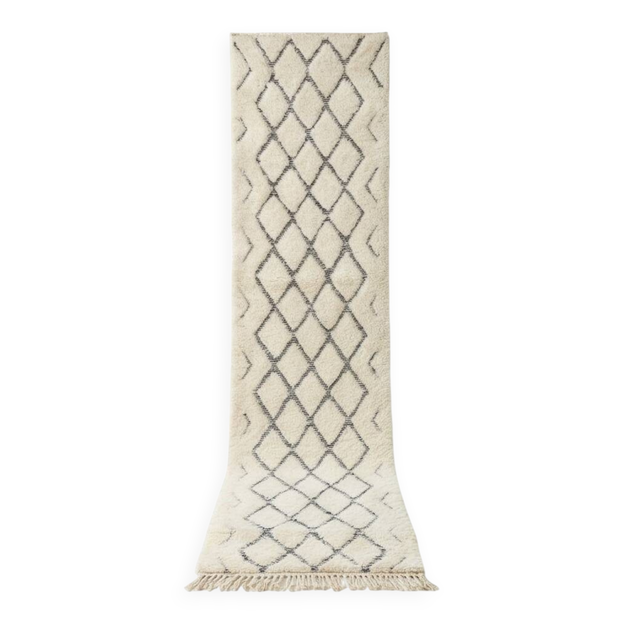 Berber wool hallway rug